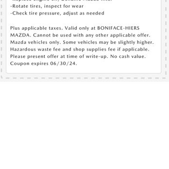 Boniface Hiers Mazda - I read the fine print hence calling it what it is not shop supplies but hazardous waste! because that's what old oil is hazardous waste - Auto Repair Near Me - Melbourne, Florida Boniface Hiers Mazda - I read the fine print hence calling it what it is not shop supplies but hazardous waste! because that's what old oil is hazardous waste - Auto Repair Near Me - Melbourne, Florida
