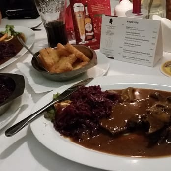 Ratskeller Osterode - Ordered the fried deer meat with mushrooms, cabbage, and pomme frites. Delicious! Excellent service as well. Highly recommend. - German Near Me - Osterode, NI