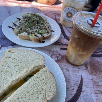 Main Street Coffee - Breakfast sandwich, Alaska caramel blended decaf coffee & an ice a caramel oak milk iced Everything avocado toast - Coffee & Tea Near Me - Ramona, California Main Street Coffee - Breakfast sandwich, Alaska caramel blended decaf coffee & an ice a caramel oak milk iced Everything avocado toast - Coffee & Tea Near Me - Ramona, California