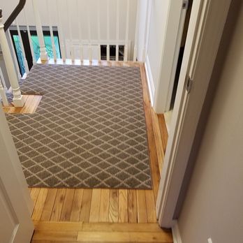 La Flame Home Services - Pad and carpet runner completely installed. This was a pattern match. - Flooring Near Me La Flame Home Services - Pad and carpet runner completely installed. This was a pattern match. - Flooring Near Me