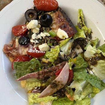 Raganelli's Pizza Taps and Subs - Eating Healthy!  GF 12" crust n a lot of toppings!  Anti Pasta Salad to die for n feeds 4, truly!  Thank you, Ragatelli's! - Pizza Near Me - Bend, Oregon