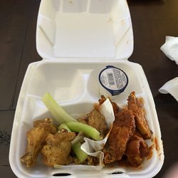 Suzie's Wings & Deli - 10 piece. 5 lemon pepper. 5 hot.