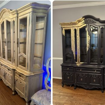 Gresham Kavran Furniture - Client love her china cabinet but wanted a more wow factor. - Furniture Repair Near Me Gresham Kavran Furniture - Client love her china cabinet but wanted a more wow factor. - Furniture Repair Near Me