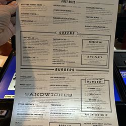 Yorky's - Menu