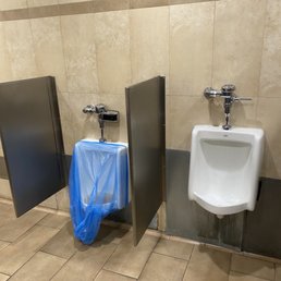 Only one operational urinal-hopefully this doesn't end up like the one next to it