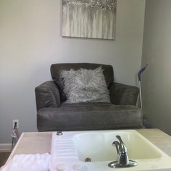 Polished By Pria - Private pedicure area