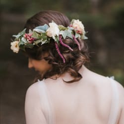 Bei Capelli - Hair by Angela at Bei Capelli, flower crown by Fleur des Lis, photo by Emily Delamater