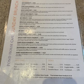 Pond House Cafe - Sunday brunch menu - Cafes Near Me - West Hartford, Connecticut Pond House Cafe - Sunday brunch menu - Cafes Near Me - West Hartford, Connecticut