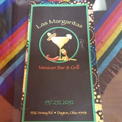 Las Margaritas Mexican Bar & Grill - The menu!