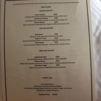 WorldMark Zihuatanejo - Dinner menu 2 November 2017 - Hotels Near Me - Zihuatanejo, GRO