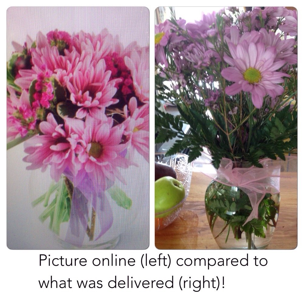 Very's Flowers - Picture says it all! I called to complain about how I was disappointed with flowers they didn't care! Never order very flowers! - Florists Near Me - Oakville, Ontario