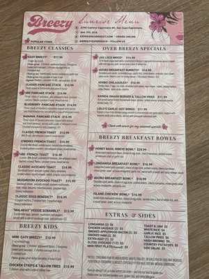 Menu photo 6 Breezy San Juan Capistrano, CA