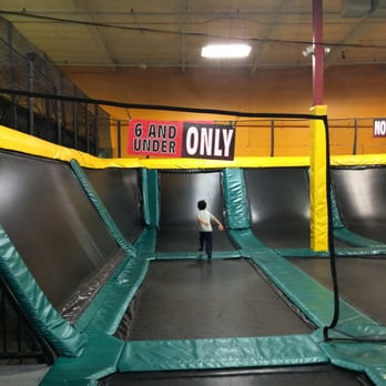 Sky Zone Trampoline Park - A new "6 and under" area that they have now. - Trampoline Parks Near Me - Dublin, California Sky Zone Trampoline Park - A new "6 and under" area that they have now. - Trampoline Parks Near Me - Dublin, California