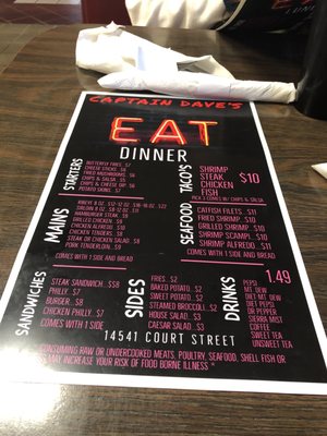 Menu photo 3 Captain Daves Moulton, AL