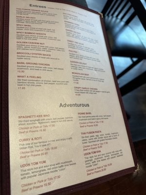 Menu photo 1 Thai Fusion Bistro Seattle, WA Menu photo 1 Thai Fusion Bistro Seattle, WA