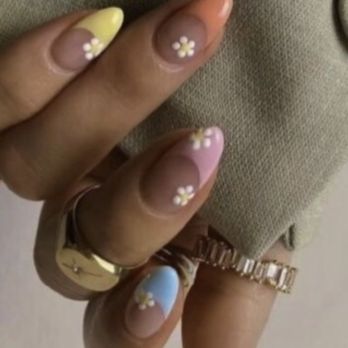 Mimi Nails - This is what I wanted. They were unwilling to paint the flowers - Nail Salons Near Me - Castro Valley, California