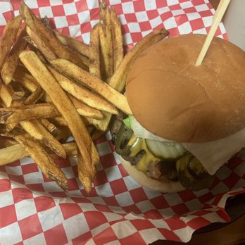 John Henry's Restaurant & Casino - Jalapeños cheese burger and hand cut fries - Pizza Near Me - Choteau, Montana John Henry's Restaurant & Casino - Jalapeños cheese burger and hand cut fries - Pizza Near Me - Choteau, Montana