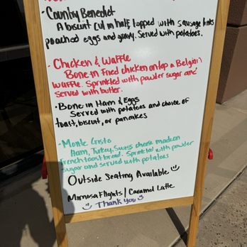 Kamilas Breakfast and Lunch - Specials listed on a board outside. On Sunday. - American Near Me - San Diego, California Kamilas Breakfast and Lunch - Specials listed on a board outside. On Sunday. - American Near Me - San Diego, California