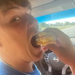 McDonald's - My friend eating my supposed to be sausage McGriddle