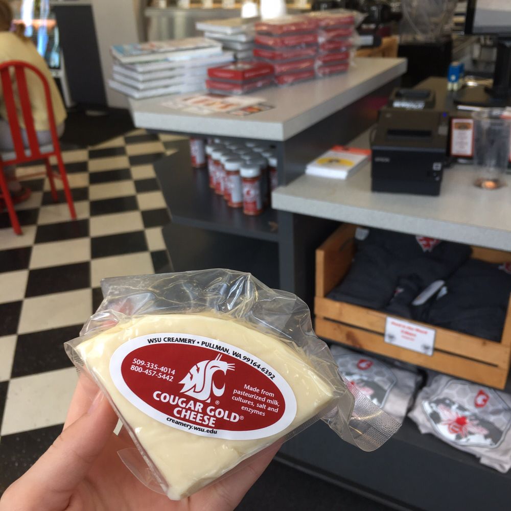 Ferdinand's Ice Cream Shoppe - a wedge of Cougar Gold cheese! - Ice Cream & Frozen Yogurt Near Me - Pullman, Washington