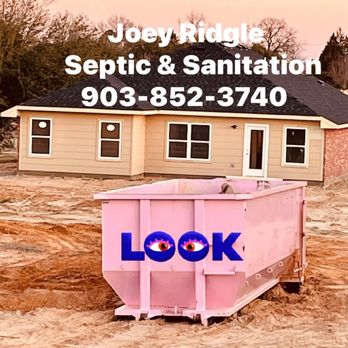 Joey Ridgle Septic & Sanitation - The Joey Ridgle Sanitation department offers commercial & residential Roll off dumpsters. - Septic Services Near Me - Murchison, Texas Joey Ridgle Septic & Sanitation - The Joey Ridgle Sanitation department offers commercial & residential Roll off dumpsters. - Septic Services Near Me - Murchison, Texas