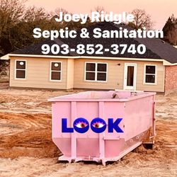 Joey Ridgle Septic & Sanitation - The Joey Ridgle Sanitation department offers commercial & residential Roll off dumpsters.