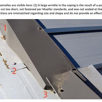 Jon Wright Industries - Pictures of the poor workmanship. You can refer to my review for more information. - Roofing Near Me - Irving, Texas