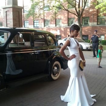 Classic Transport - A view of a recent Detroit Prom trip. Quite the young lady, a very joyful evening. - Transportation Near Me - Celina, Ohio Classic Transport - A view of a recent Detroit Prom trip. Quite the young lady, a very joyful evening. - Transportation Near Me - Celina, Ohio