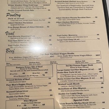 Dal Rae Restaurant - Menu two, more pricing. - Steakhouses Near Me - Pico Rivera, California Dal Rae Restaurant - Menu two, more pricing. - Steakhouses Near Me - Pico Rivera, California