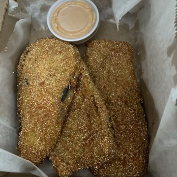 2 Phat Vegans - Fried egg plant, tastes like fried fish. Delicious. - Vegan Near Me - New Orleans, Louisiana