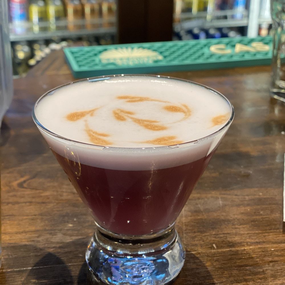 Garibaldi Lift Co - Empress Sour (made by George, the bartender) - American Near Me - Whistler, British Columbia