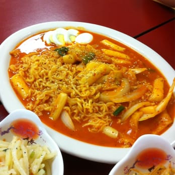Minji's Cafe - Rice cake and ramen noodles (lapokki) - Korean Near Me - Lauderhill, Florida