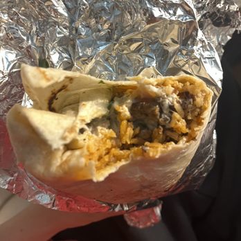 Tacos Campos - Inside of asada super burrito mild - Tacos Near Me - Valley Springs, California