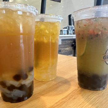 Cafe Gripon’s Churros - Cucumber / strawberry limeade with boba - Desserts Near Me - Humble, Texas Cafe Gripon’s Churros - Cucumber / strawberry limeade with boba - Desserts Near Me - Humble, Texas