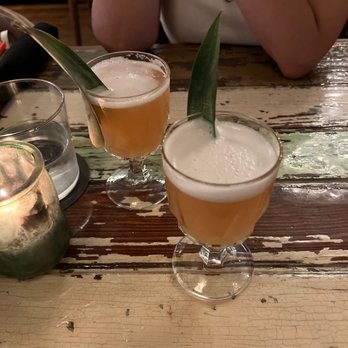 Common Restaurant  - Beach cruiser for my sister. Perfect balance in small glass: Rum, pineapple juice, & strawberry liqueur. - Cocktail Bars Near Me - Savannah, Georgia