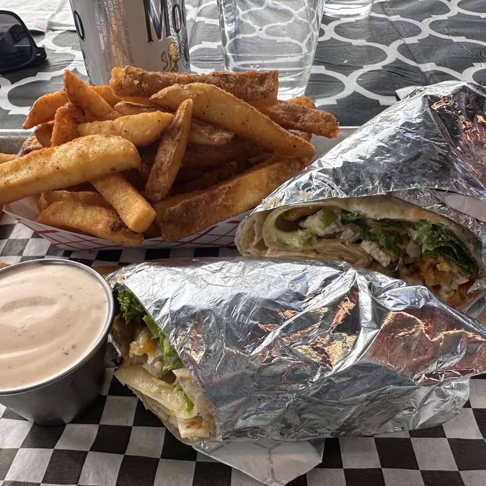 Skosh - Chicken wrap with fries and Skosh sauce - Burgers Near Me - Waldport, Oregon Skosh - Chicken wrap with fries and Skosh sauce - Burgers Near Me - Waldport, Oregon