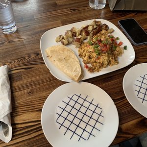 Photo of Dottie's True Blue Cafe - San Francisco, CA, United States. Chorizo, Onion and Cheddar Scramble