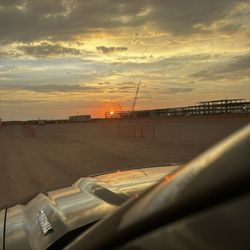 Garretts Ice & Water - Something special about providing ice to the crews working these construction sites , the sunsets are a bonus