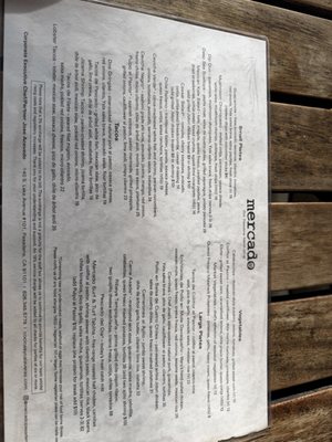 Menu photo 1 Mercado - Pasadena Pasadena, CA