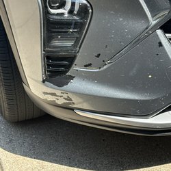 Hertz Rent A Car - Front bumper and hood didn't fit right. It had been wrecked