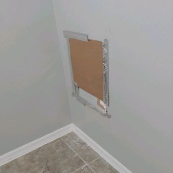 RENU Property Management - Giant hole in the wall of a bedroom - Property Management Near Me - Carmel, Indiana