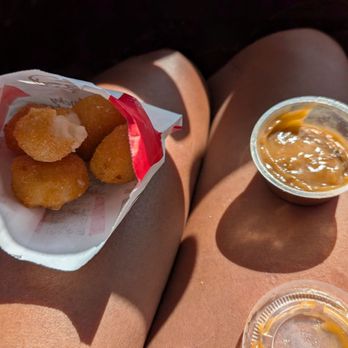 KFC - Mashed potato poppers w gravy - Chicken Shop Near Me - Pearland, Texas KFC - Mashed potato poppers w gravy - Chicken Shop Near Me - Pearland, Texas