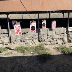 A Place To Shoot - The targets swinging in the wind.