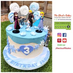 The Cloud 9 Bakes - Frozen theme cake (Gluten free and Dairy free)