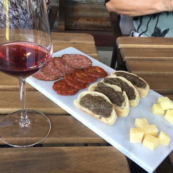 Cristaldi Vineyards - Treats paired to our tasting. Each person got one full platter! - Wineries Near Me - Loomis, California