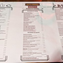 Antica Birreria Moretti - Menu at Antica Birreria Moretti
