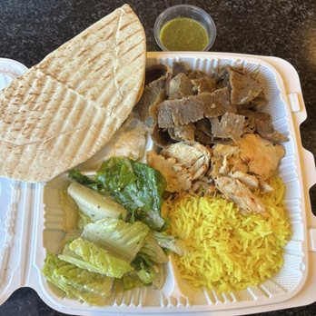 Pita Grill Express - Mixed Shawarma Plate - Mediterranean Near Me - Orange, California