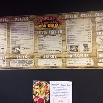 Bishop's BBQ Grill - Menu - Barbeque Near Me - Tupelo, Mississippi