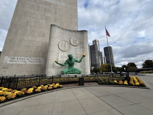 The Spirit of Detroit by null