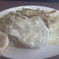 Chicken Fried Steak and Eggs